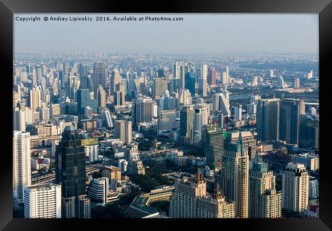 Views of Bangkok Baiyoke Sky Framed Print by Andrey Lipinskiy