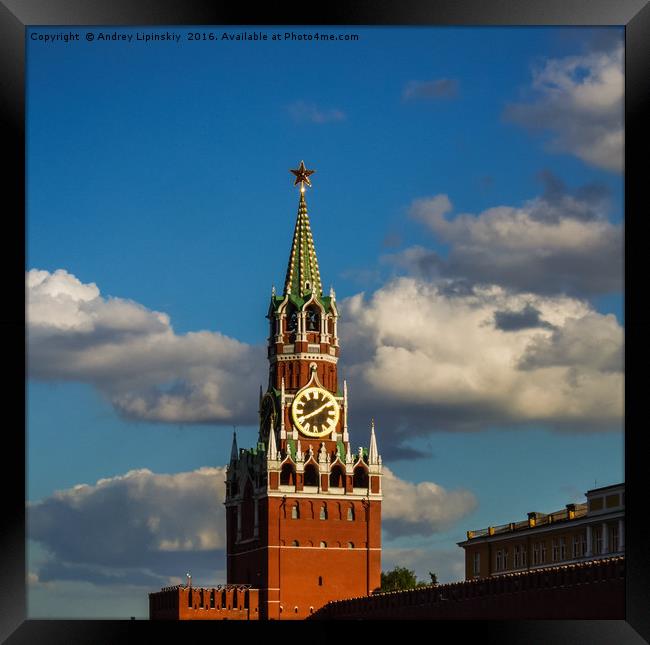  towers of the Moscow Kremlin Framed Print by Andrey Lipinskiy