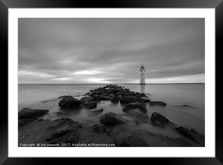 Fort Perch Rock, Lighthouse, New Brighton, Wirral, Framed Mounted Print by Ian Haworth