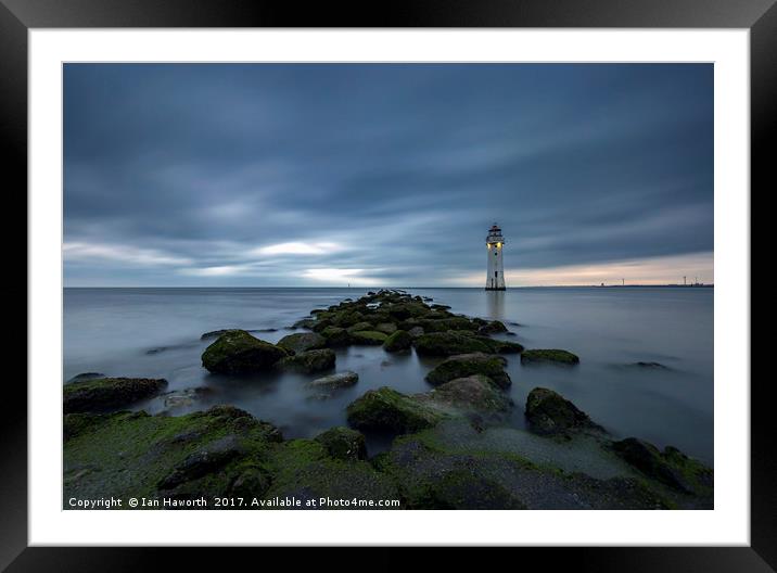 Fort Perch Rock Lighthouse New Brighton Framed Mounted Print by Ian Haworth