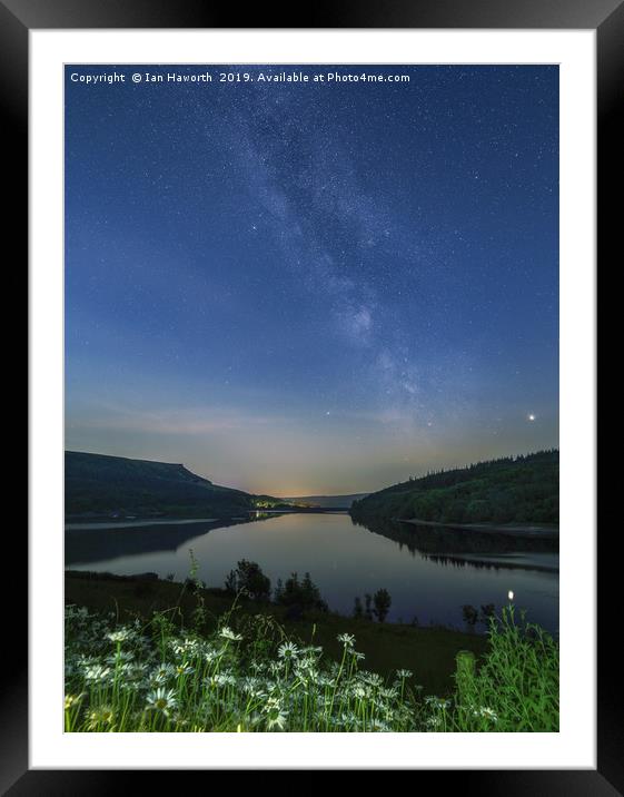 A Summer's Night At Ladybower Reservoir Framed Mounted Print by Ian Haworth