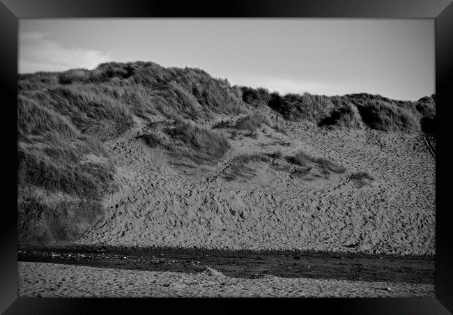 Sand Dunes at Saunton Framed Print by patricia cannock