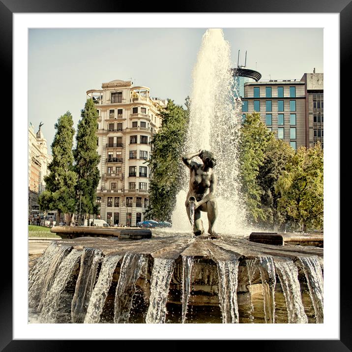 Fountain Framed Mounted Print by Igor Krylov