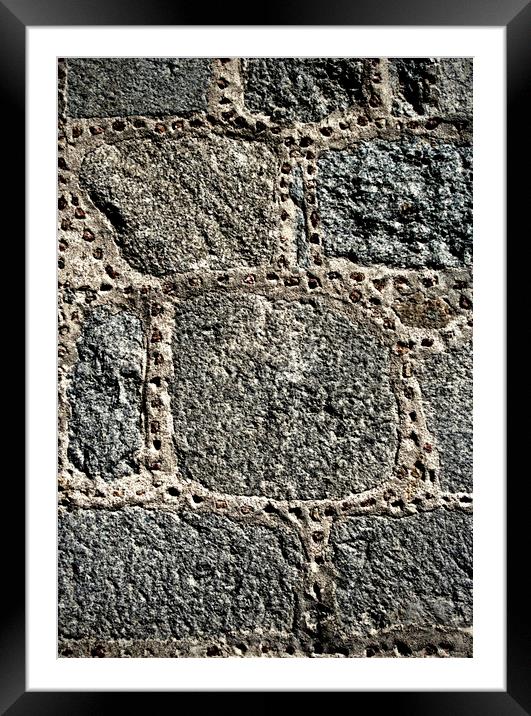 Ancient stone wall Framed Mounted Print by Igor Krylov