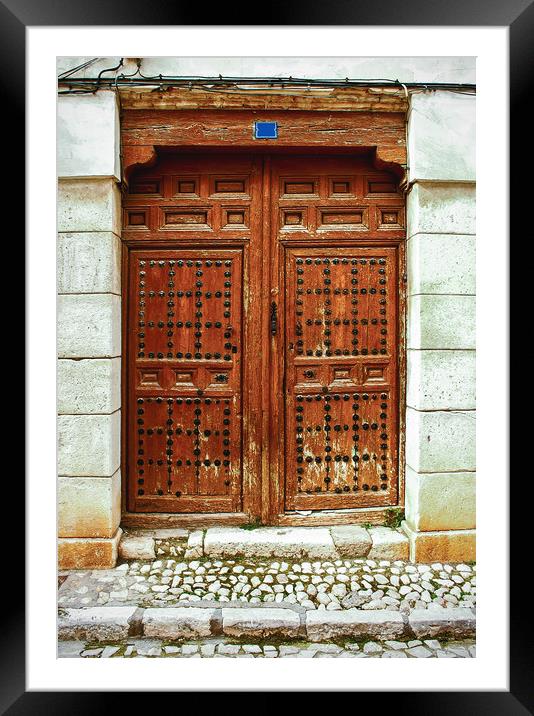 Old wooden door Framed Mounted Print by Igor Krylov