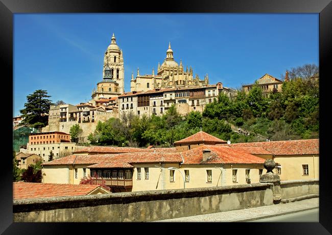 View  Cathedral of Segovia Framed Print by Igor Krylov