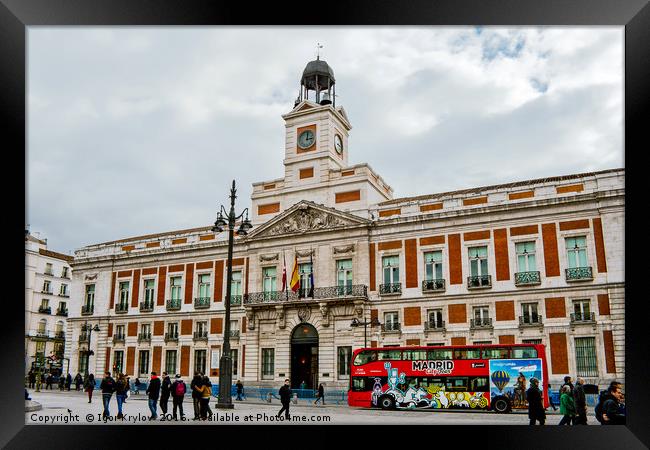 House of the Post Office in Madrid Framed Print by Igor Krylov