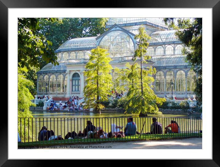 Cristal palace in summer Framed Mounted Print by Igor Krylov
