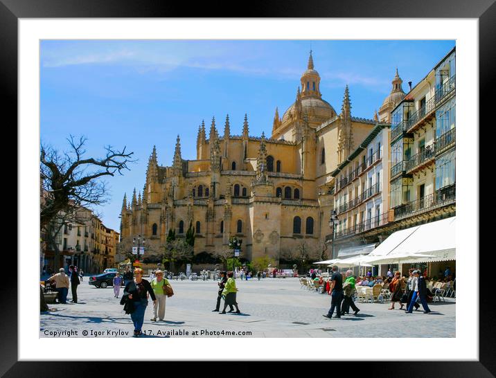 View Cathedral of Segovia Framed Mounted Print by Igor Krylov