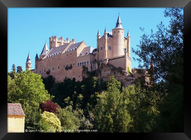Castle Alcazar de Segovia Framed Print by Igor Krylov