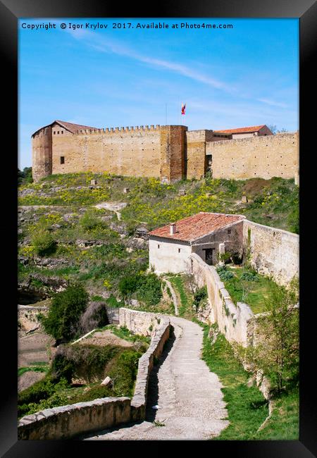 Castle wall in  Segovia Framed Print by Igor Krylov