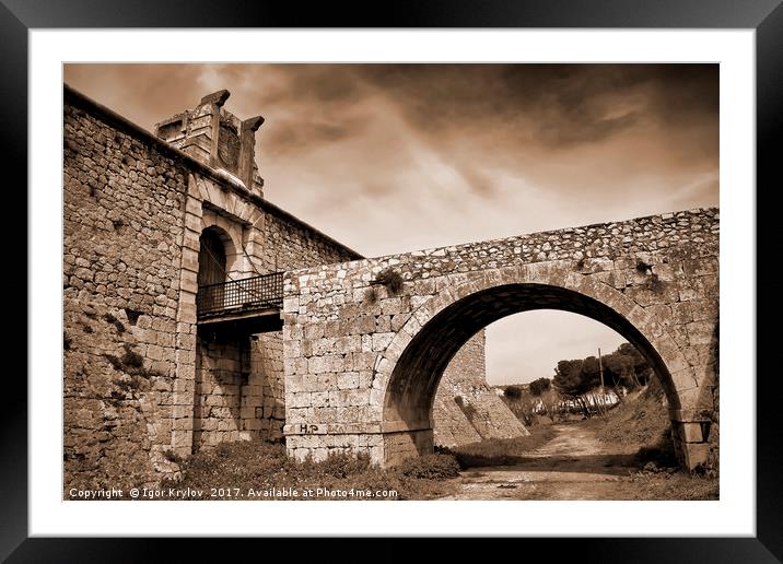 Castle of Chinchon Framed Mounted Print by Igor Krylov