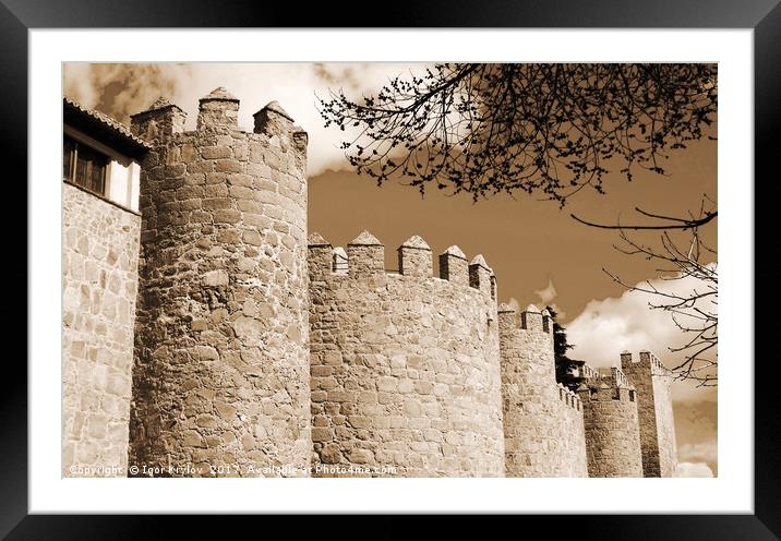 Towers of castle Avila Framed Mounted Print by Igor Krylov