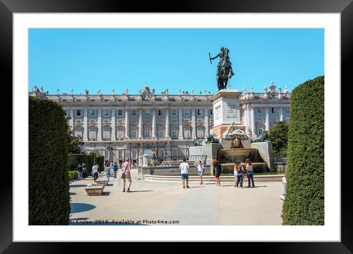 Plaza de Oriente in Madrid Framed Mounted Print by Igor Krylov