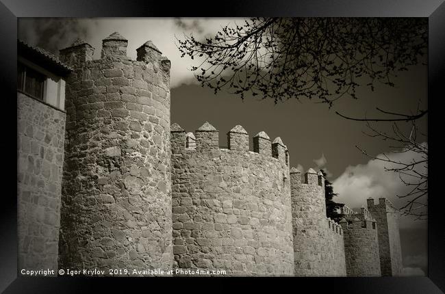 Towers of castle Avila Framed Print by Igor Krylov
