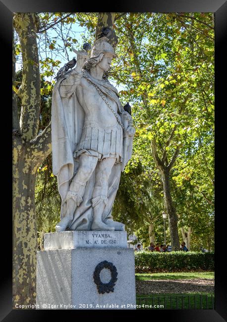 Statue of king Vvamba, Spain Framed Print by Igor Krylov