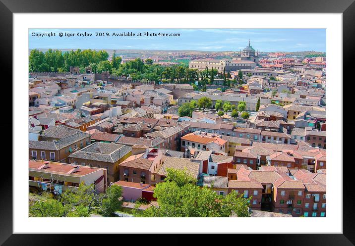  View of Toledo Framed Mounted Print by Igor Krylov