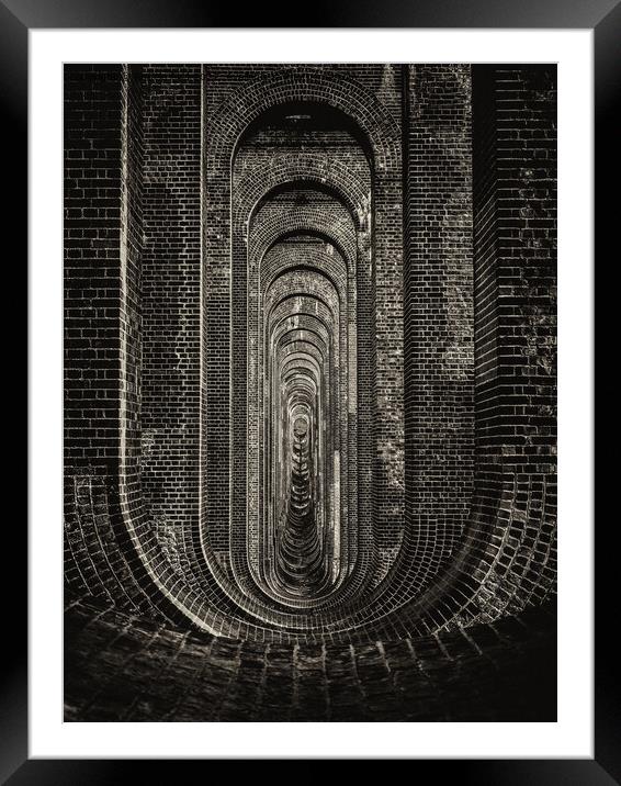 Oust Valley Viaduct. Framed Mounted Print by Angela Aird