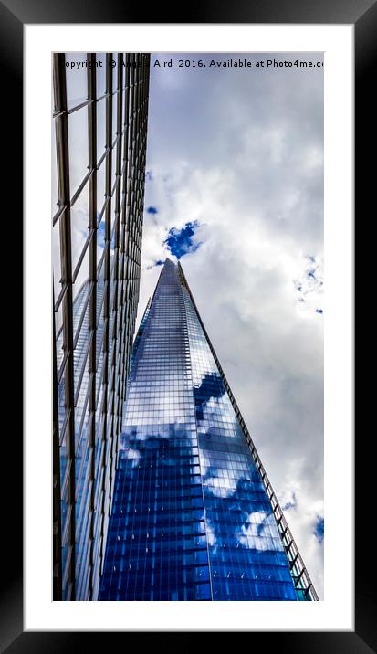 Shard Framed Mounted Print by Angela Aird