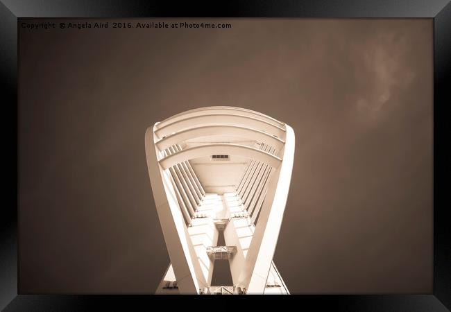 Spinnaker Tower Framed Print by Angela Aird