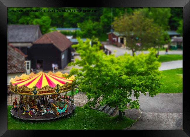 Merry-go-Round Framed Print by Angela Aird