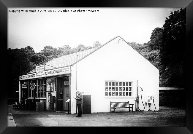 The Fuel Stop Framed Print by Angela Aird