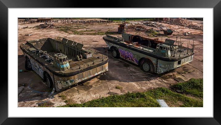 Tanks Framed Mounted Print by Angela Aird