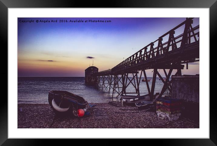  Selsey Lifeboat Station.  Framed Mounted Print by Angela Aird