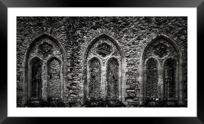 Netley Abbey. Framed Mounted Print by Angela Aird