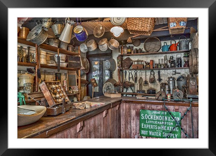 General Store. Framed Mounted Print by Angela Aird
