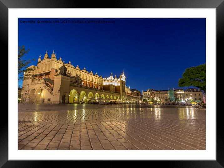 Cloth hall. Framed Mounted Print by Angela Aird