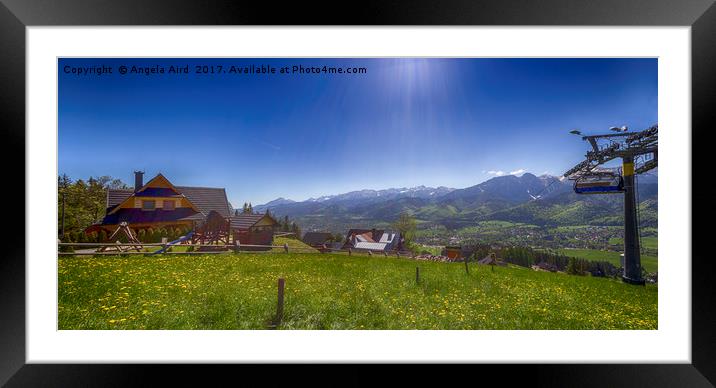 Tatra Mountains. Framed Mounted Print by Angela Aird