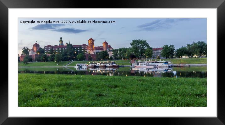 Wawel Castle. Framed Mounted Print by Angela Aird