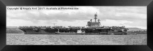 USS George H.W Bush. Framed Print by Angela Aird