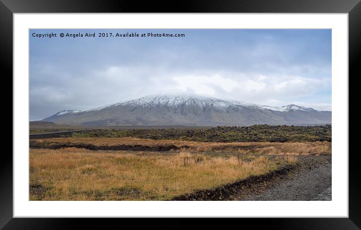  Snowcapped. Framed Mounted Print by Angela Aird