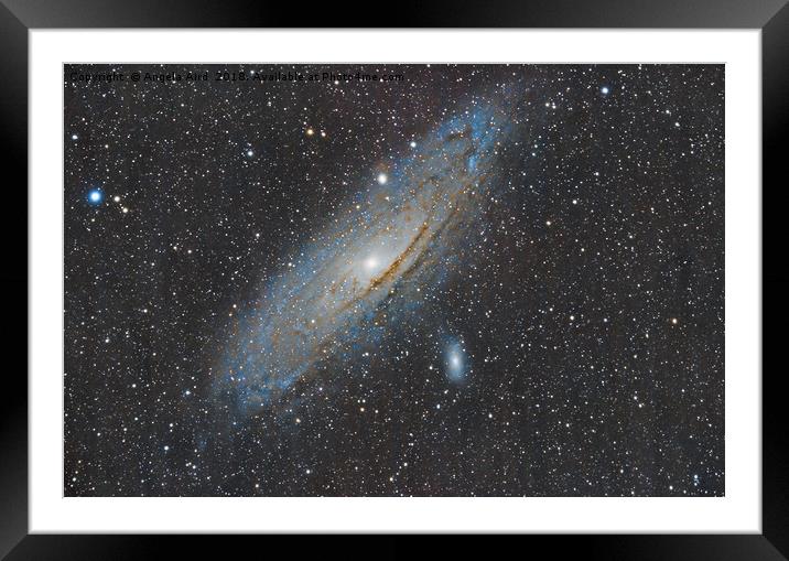 Andromeda Galaxy. Framed Mounted Print by Angela Aird