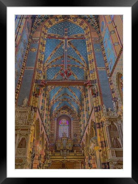 St. Mary's Basilica. Framed Mounted Print by Angela Aird