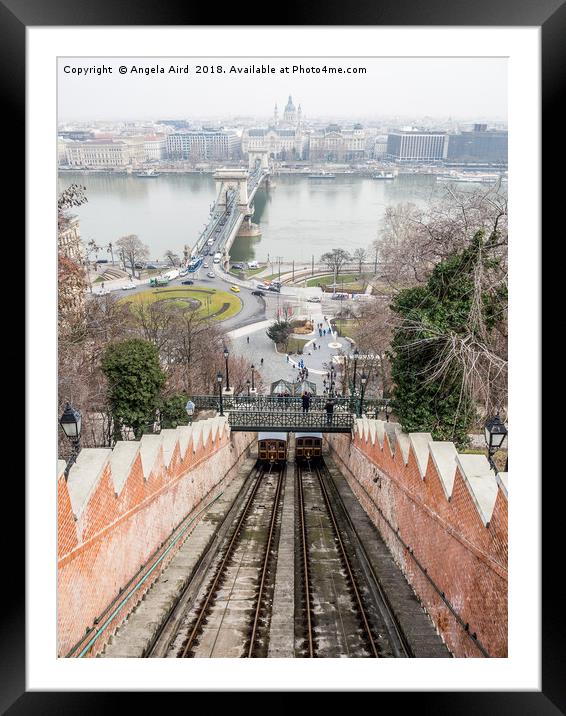 Funicular. Framed Mounted Print by Angela Aird