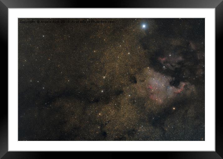 North American Nebula. Framed Mounted Print by Angela Aird