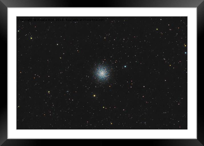 Hercules Cluster. Framed Mounted Print by Angela Aird
