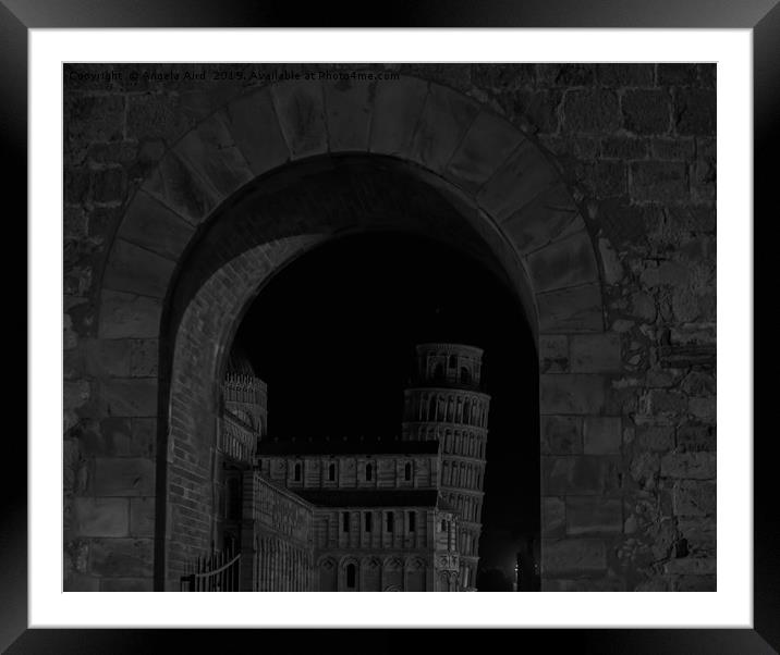Through the Arch. Framed Mounted Print by Angela Aird
