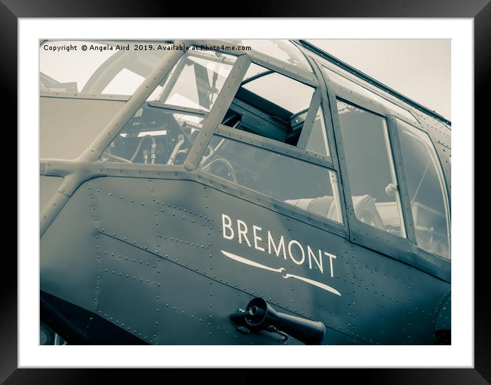 Bremont. Framed Mounted Print by Angela Aird