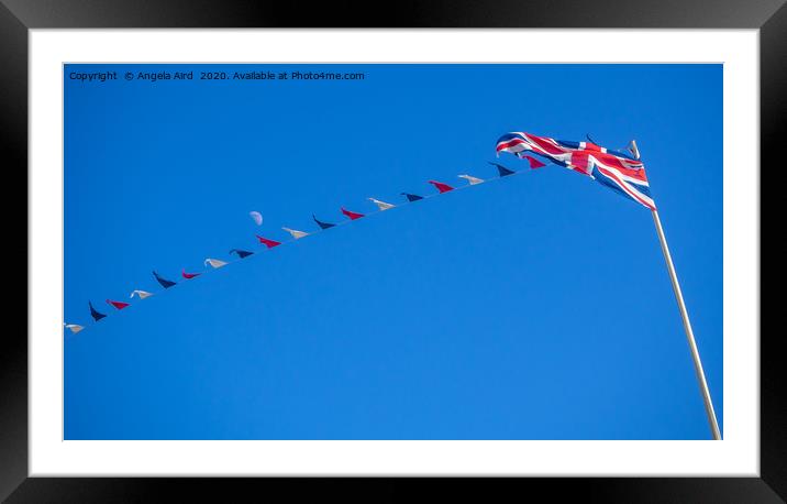  Union Jack. Framed Mounted Print by Angela Aird