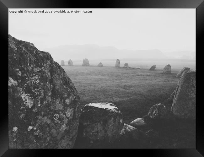 Castlerigg. Framed Print by Angela Aird