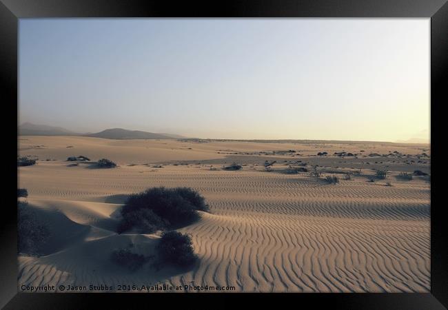 Sand Dunes Framed Print by Jason Stubbs