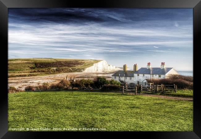 Seven Sisters Country Park Framed Print by Jason Stubbs