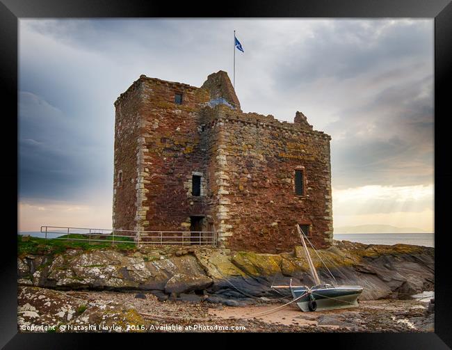 Portencross Castle Framed Print by Natasha Naylor