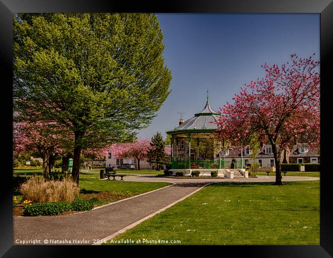 Burngreen Bandstand Framed Print by Natasha Naylor