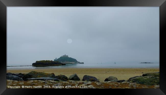 St Michael's Mount Framed Print by Henry Horton