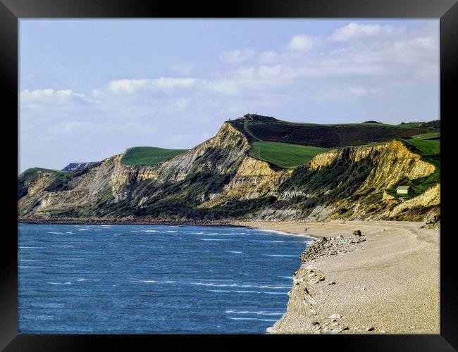 West Bay. Dorset. Framed Print by Henry Horton
